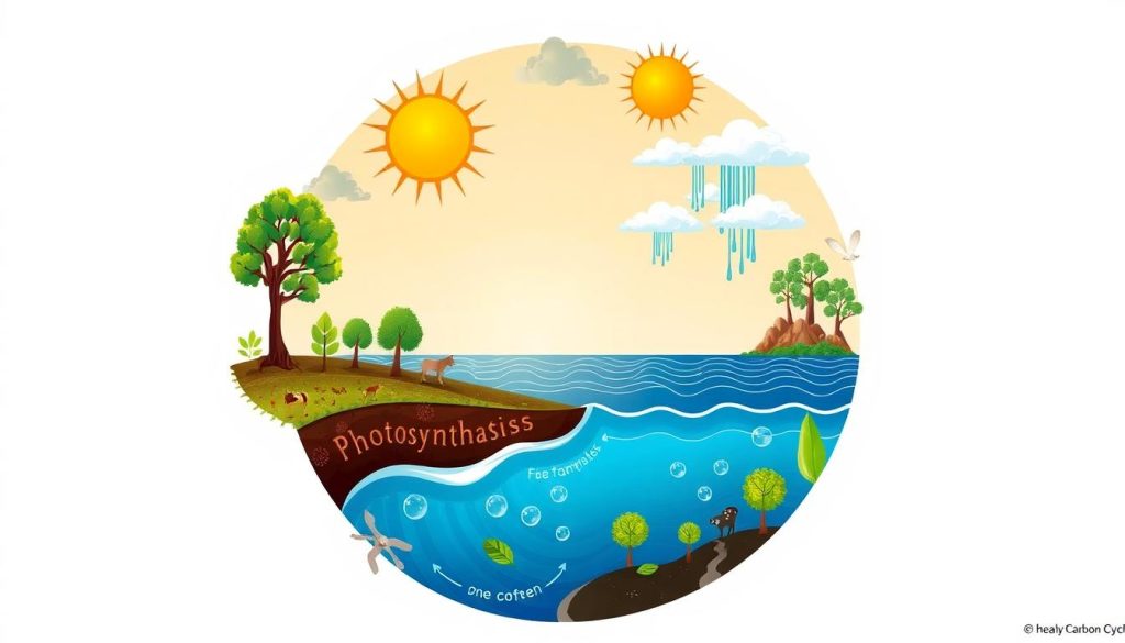 Carbon Cycle Illustration