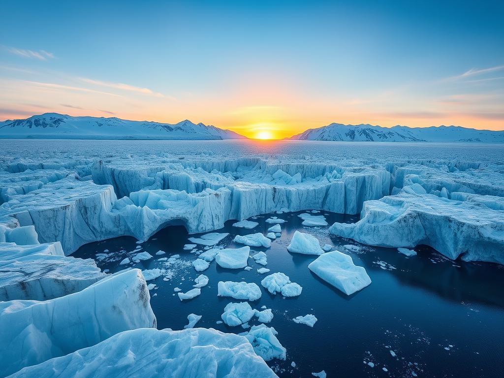 Melting glaciers