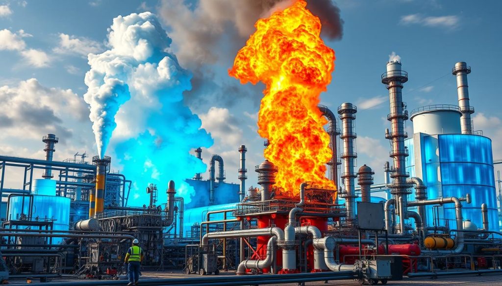 industrial reactions