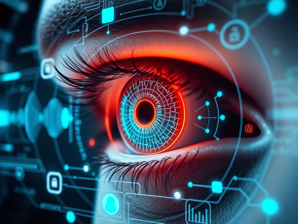 iris scanning and voice authentication