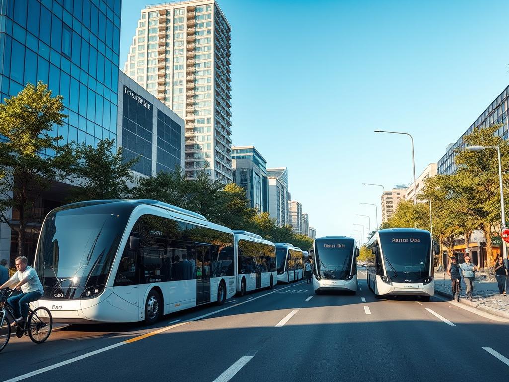 self-driving buses